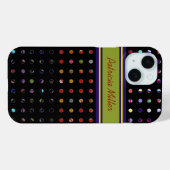 カスタム水玉模様パターン Case-Mate iPhoneケース (裏面 (横))