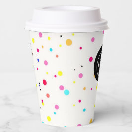 カスタム水玉模様紙カップ12oz 紙コップ