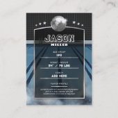 カスタム水球取引カードブルーシルバーカード コーリングカード (裏面)