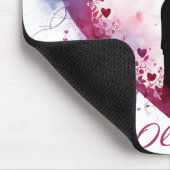 カスタム水色バレンタインデーカップルin恋 マウスパッド (コーナー)