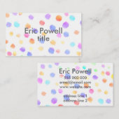 カスタム水色モダンデザイン名刺 名刺 (正面/裏面)