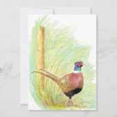 カスタム水色雉ゲーム鳥野獣 招待状 (正面)