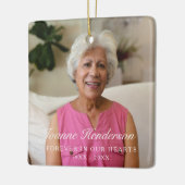 カスタム永遠にハート記念館 セラミックオーナメント (左)