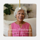 カスタム永遠にハート記念館 セラミックオーナメント (裏面)