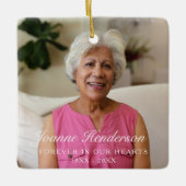 カスタム永遠にハート記念館 セラミックオーナメント (正面)