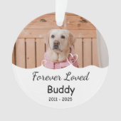 カスタム永遠に愛され、名前、年 オーナメント (正面)