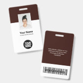 カスタム法人社員名札バッジ バッジ (正面&裏面)