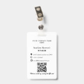 カスタム法人社員業務ロゴ＆クリップ バッジ (裏面 （クリップ付）)