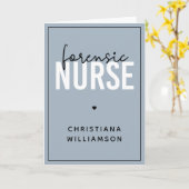 カスタム法医学ナース |法医学の看護ギフト カード (黄色い花)