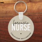 カスタム法医学ナース |法医学の看護ギフト キーホルダー (正面)