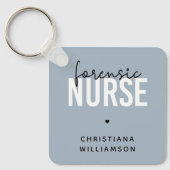 カスタム法医学ナース |法医学の看護ギフト キーホルダー (正面)