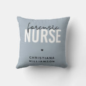 カスタム法医学ナース |法医学の看護ギフト クッション (裏面)