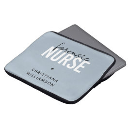 カスタム法医学ナース |法医学の看護ギフト ラップトップスリーブ
