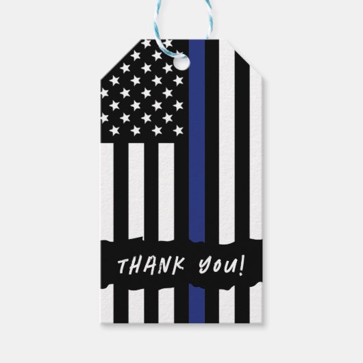 カスタム法執行審査警察 ギフトタグ (正面)