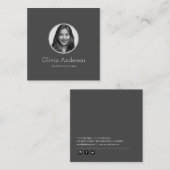 カスタム法律事務の名刺 スクエア名刺 (正面/裏面)