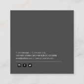 カスタム法律事務の名刺 スクエア名刺 (裏面)