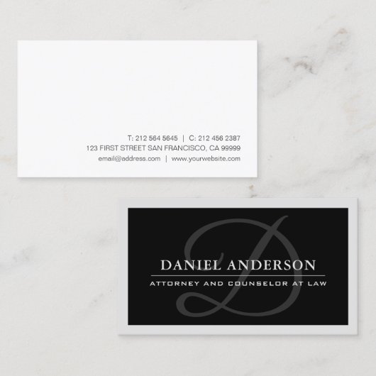 カスタム法律事務の名刺 名刺 (正面/裏面)