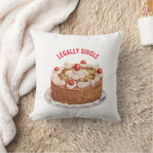 カスタム法律的な独身のケおもしろいーキパーティー クッション (ブランケット)