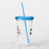 カスタム法素晴らし務助手おもしろい アクリルタンブラー (左)