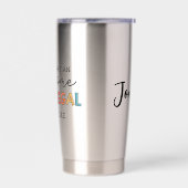 カスタム法素晴らし務助手おもしろい 保温保冷タンブラー (左面)