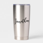 カスタム法素晴らし務助手おもしろい 保温保冷タンブラー (背面)