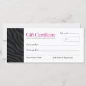 カスタム注文贈与証書 (裏面)