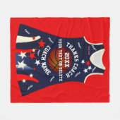 カスタム注文NetBallブランケット フリースブランケット (正面(横))