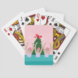 カスタム泳ぐ人芸術的イラストレーションスイミング トランプ