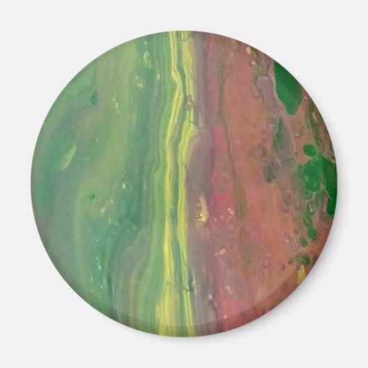 カスタム流体アートマグネット マグネット (正面)