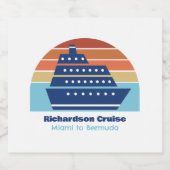 カスタム海クルーズシップパーティー ビールラベル (シングルラベル)