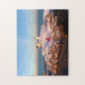 カスタム海サンセットヌブルライトハウス ジグソーパズル (縦)