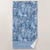 カスタム海シーライフ ビーチタオル (正面)