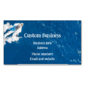 カスタム海シーレイクウォーター マグネット名刺 (正面)