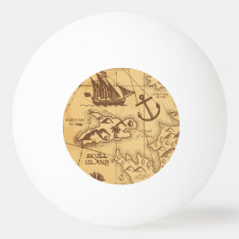 カスタム海賊地図ランドポイントファミリー 卓球ボール