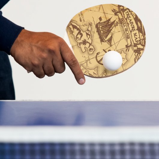 カスタム海賊地図ランドポイントファミリー 卓球ラケット (インサイチュ)