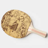 カスタム海賊地図ランドポイントファミリー 卓球ラケット (横)