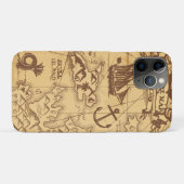カスタム海賊地図ランドポイントファミリー Case-Mate iPhoneケース (裏面(横))