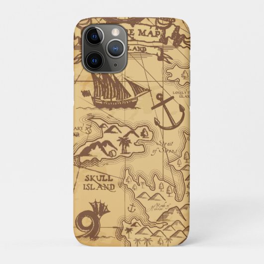 カスタム海賊地図ランドポイントファミリー Case-Mate iPhoneケース (裏)
