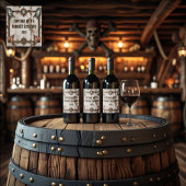 カスタム海賊旗 | 船長の私有準備金 ワインラベル