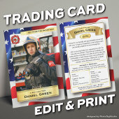 カスタム消防士トレーディングカード全部門 コーリングカード