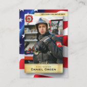 カスタム消防士トレーディングカード全部門 コーリングカード (正面)