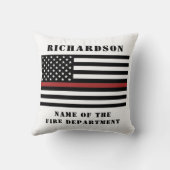 カスタム消防機関薄赤線消防署  クッション (裏面)