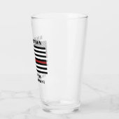 カスタム消防機関薄赤線消防署  タンブラーグラス (左)