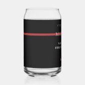 カスタム消防用薄型レッドライン消防署 ガラス缶 (右)