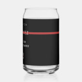 カスタム消防用薄型レッドライン消防署 ガラス缶 (左)