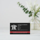 カスタム消防署のロゴ 名刺 (スタンド正面)