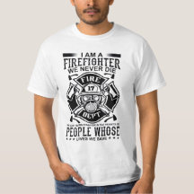 カスタム消防署ナンバー "We Never Die" Tシャツ
