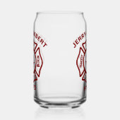 カスタム消防署消防士バッジ ガラス缶 (右)