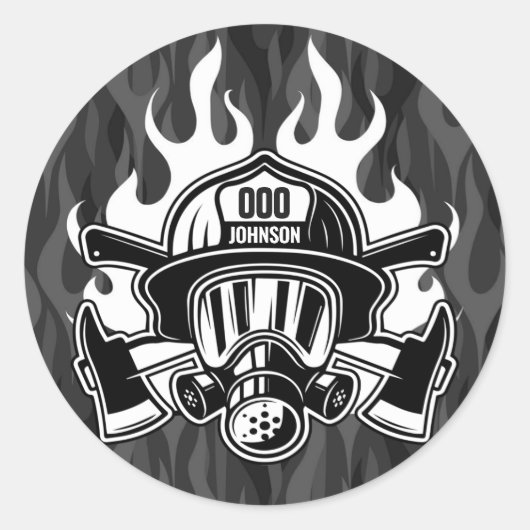 カスタム消防署 ラウンドシール (正面)