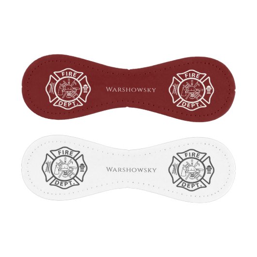 カスタム消防赤と白員のエンブレムシンボル 野球ボール (パネル)